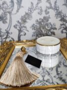 Natūrali sojų vaško žvakė stikliniame indelyje 240ml (balta)