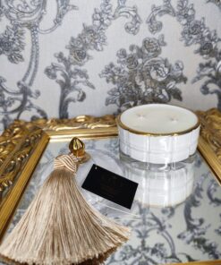 žvakė stikliniame indelyje balta 240 atidaryta