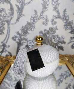 Žvakė stikliniame indelyje 380ml (balta)