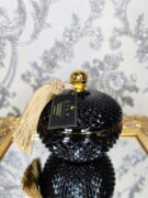 Natūrali sojų vaško žvakė stikliniame indelyje 380ml (juoda)