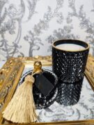 Žvakė stikliniame indelyje 500ml (juoda)