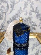 Natūrali sojų vaško žvakė stikliniame indelyje 250ml (mėlyna)