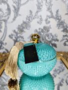 Natūrali sojų vaško žvakė stikliniame indelyje 380ml (mėtinė)