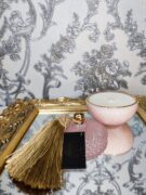 Natūrali sojų vaško žvakė stikliniame indelyje 140ml (rožinė)