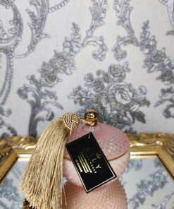 Natūrali sojų vaško žvakė stikliniame indelyje 140ml (rožinė)