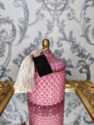 Natūrali sojų vaško žvakė stikliniame indelyje 500ml (rožinė)