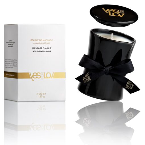YESforLOV masažinė žvakė su afrodiziakais