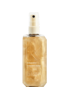 KEVIN.MURPHY „SHIMMER.SHINE“ – atstatomasis, žvilgesio suteikiantis purškiamas aliejus su aukso dulkėmis