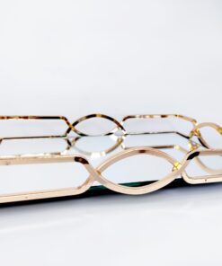 Metalinis padėklas su veidrodžiu (stačiakampis)