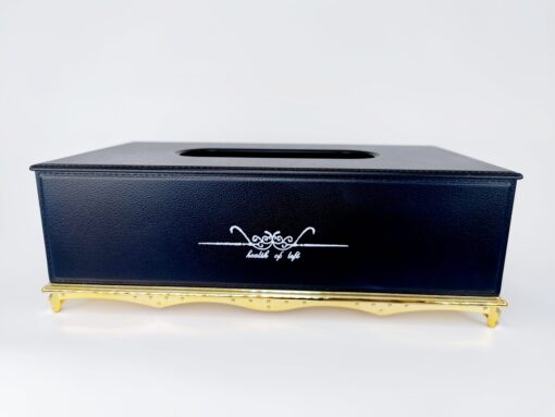 Servetėlių dėžutė juoda