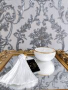 Natūrali sojų vaško žvakė stikliniame indelyje, 140ml Balta