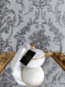 Natūrali sojų vaško žvakė stikliniame indelyje, 140ml Balta