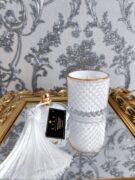 Natūrali sojų vaško žvakė stikliniame indelyje, 250ml Balta