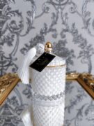 Natūrali sojų vaško žvakė stikliniame indelyje, 250ml Balta