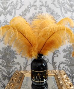 Dekoratyvinės plunksnos aukso/garstyčių spalvos